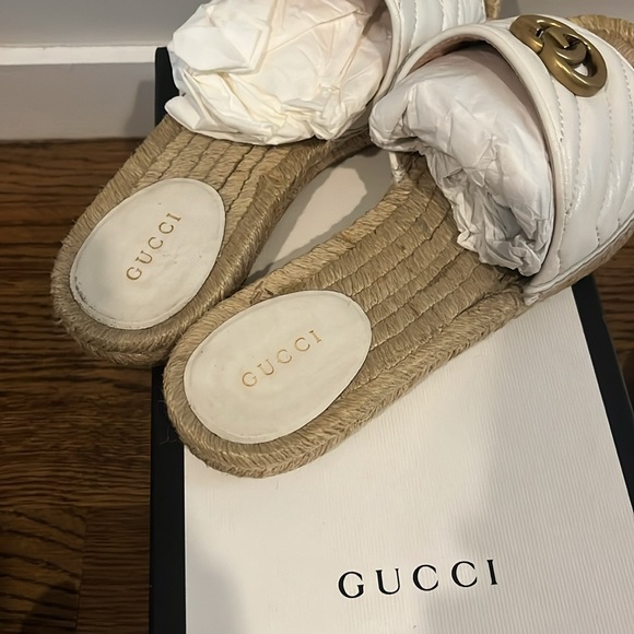 Gucci Napa Charlotte Great White Sandal - Picture 4 of 6
